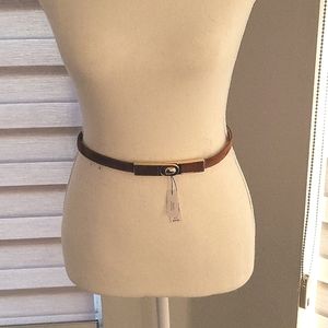 White house black market tan belt